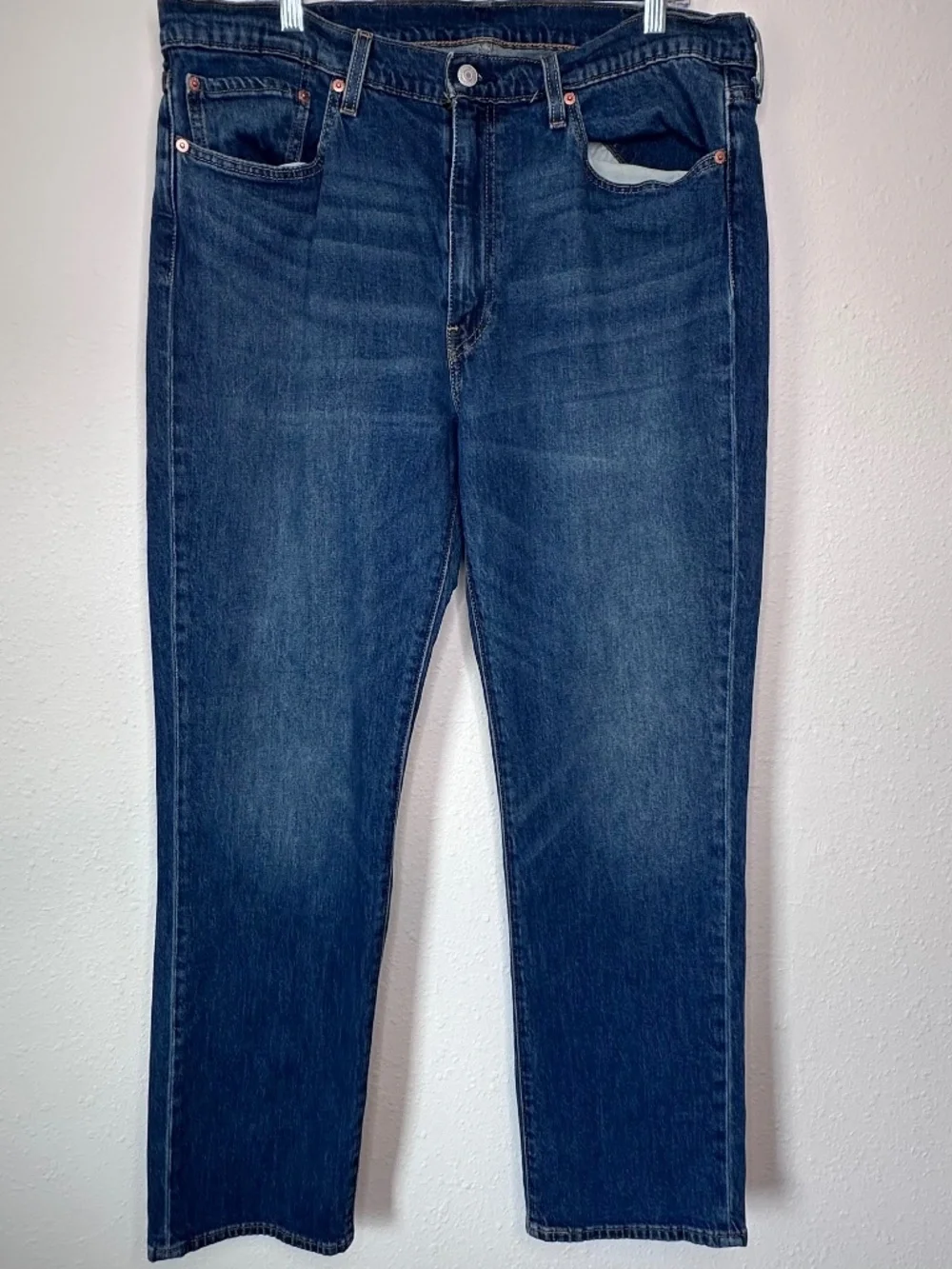 Levi's Premium 514 Straight Men's Jeans, World View-Dark Wash, 38x32